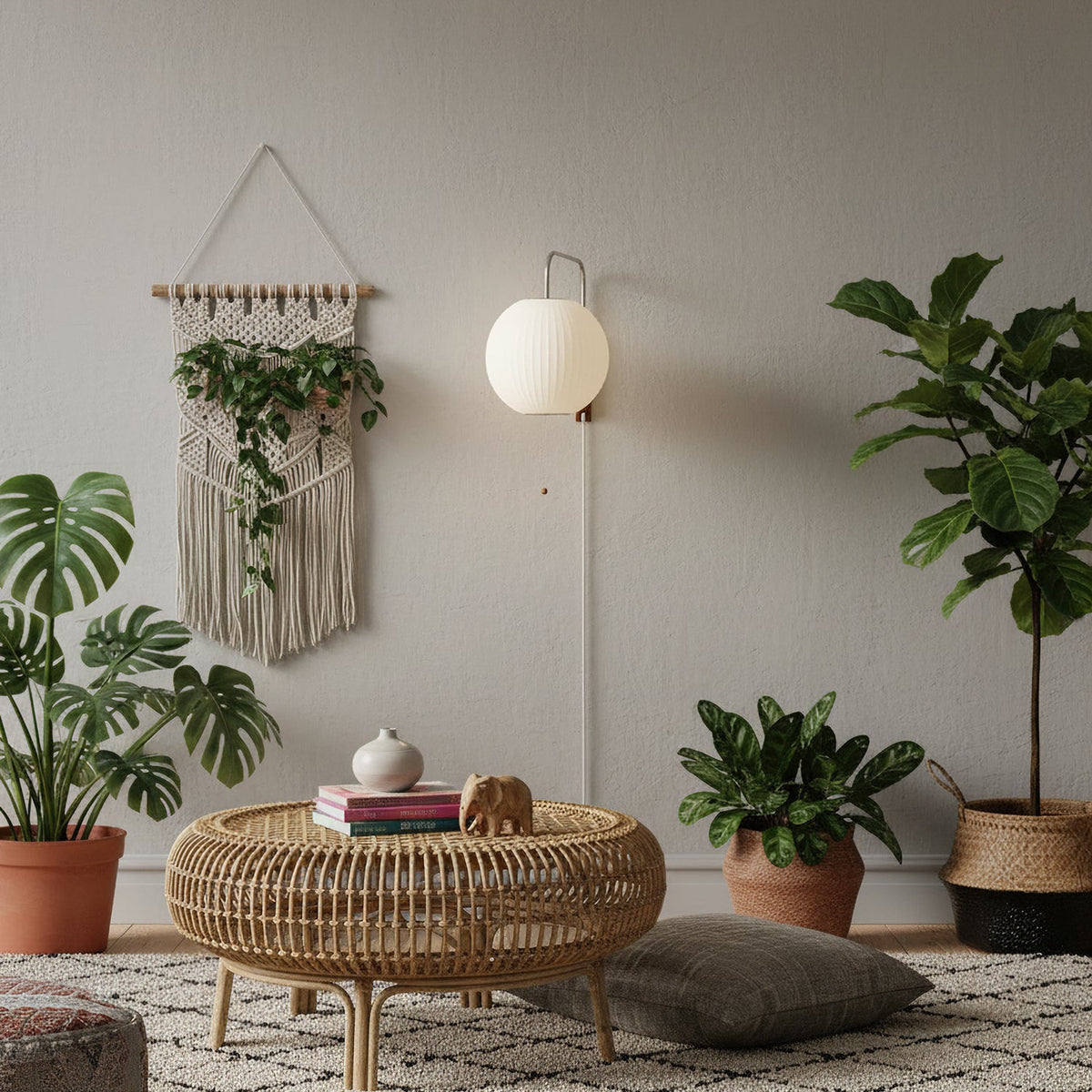Nelson Bubble Plug In Wall Sconce