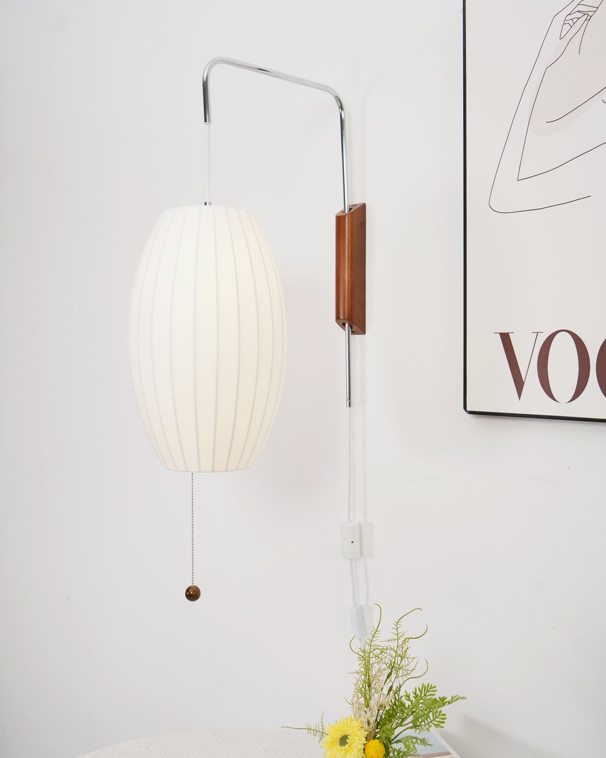Nelson Bubble Plug In Wall Sconce