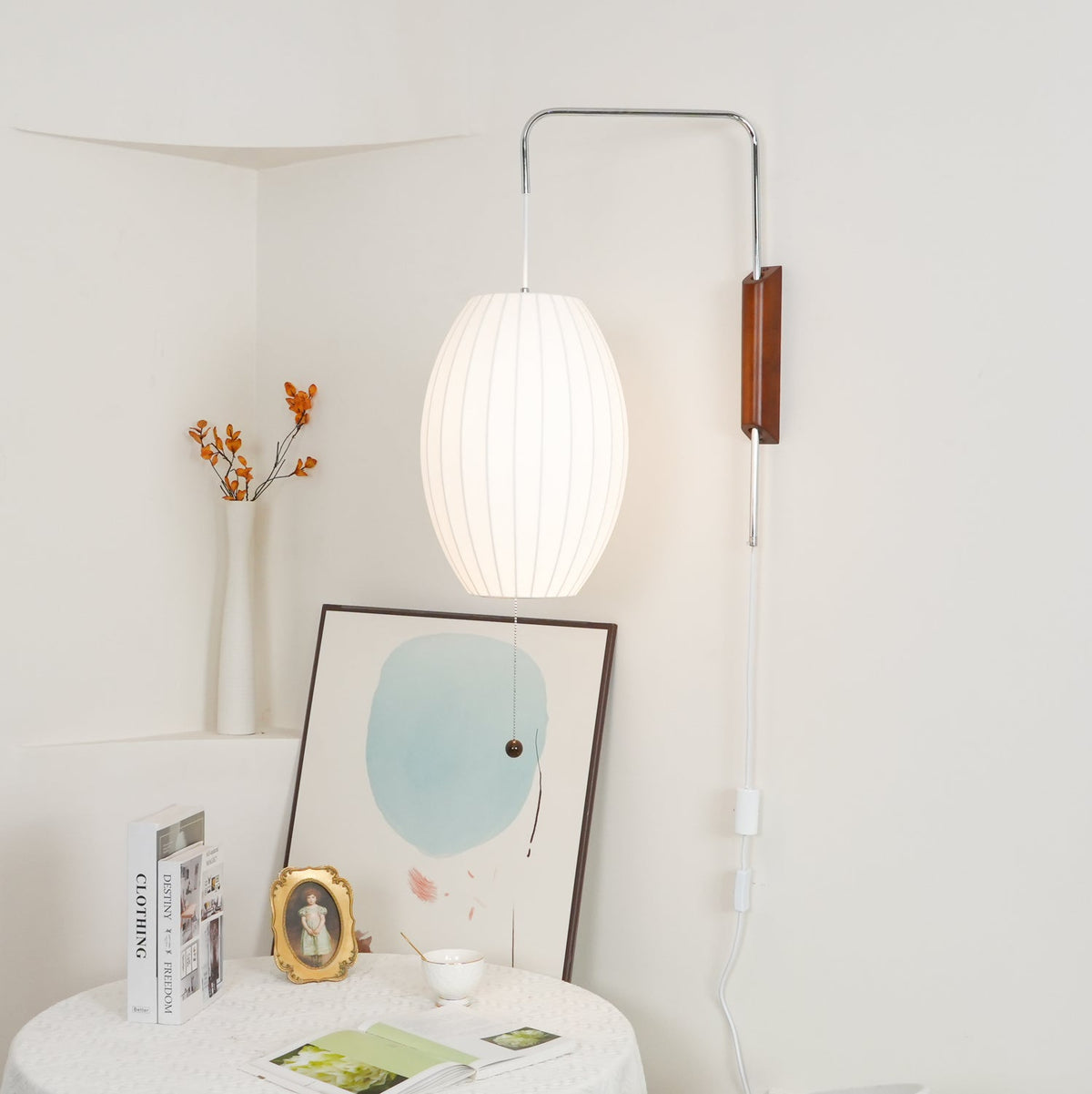 Nelson Bubble Plug In Wall Sconce