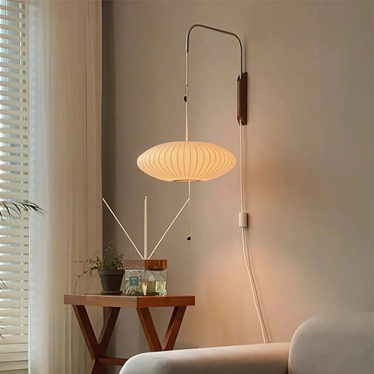 Nelson Bubble Plug In Wall Sconce