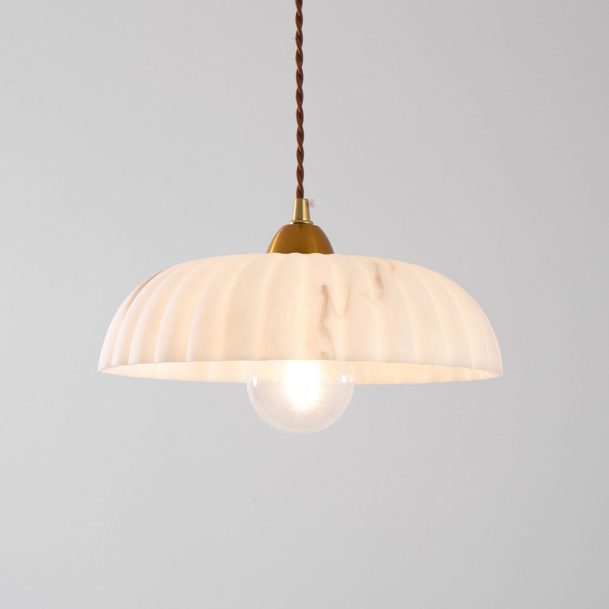 Orielle Alabaster Effect Pendant Light