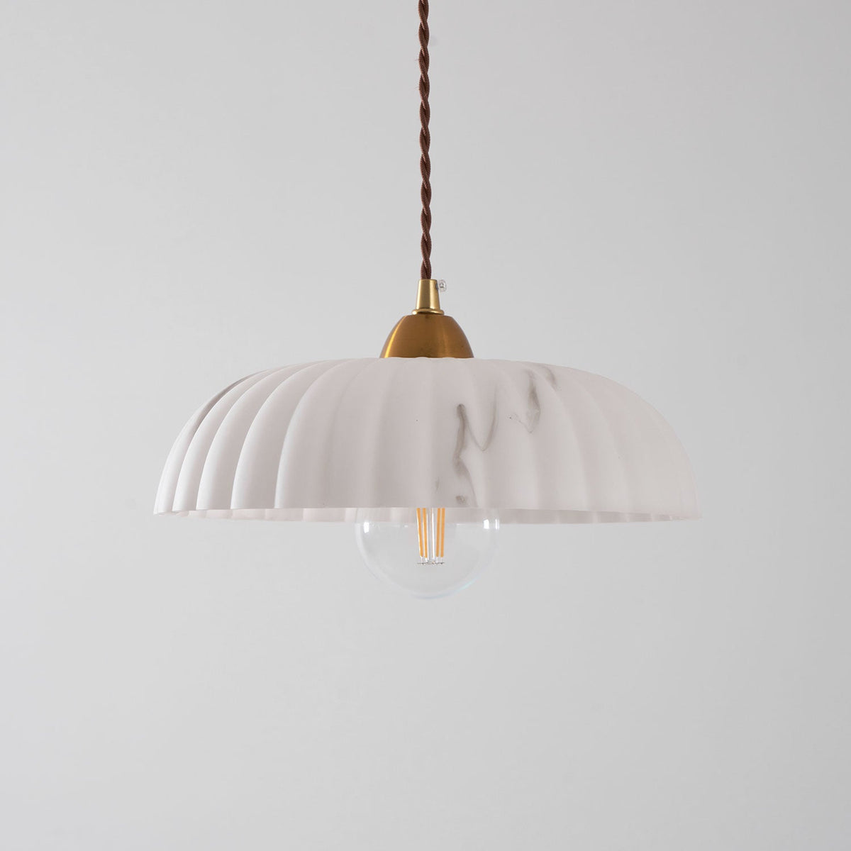 Orielle Alabaster Effect Pendant Light