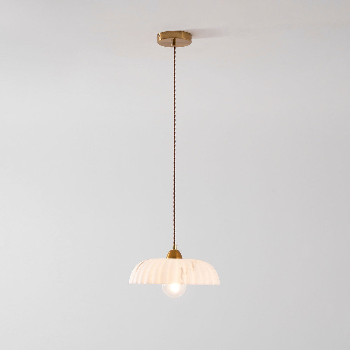 Orielle Alabaster Effect Pendant Light