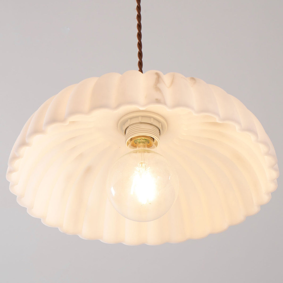 Orielle Alabaster Effect Pendant Light