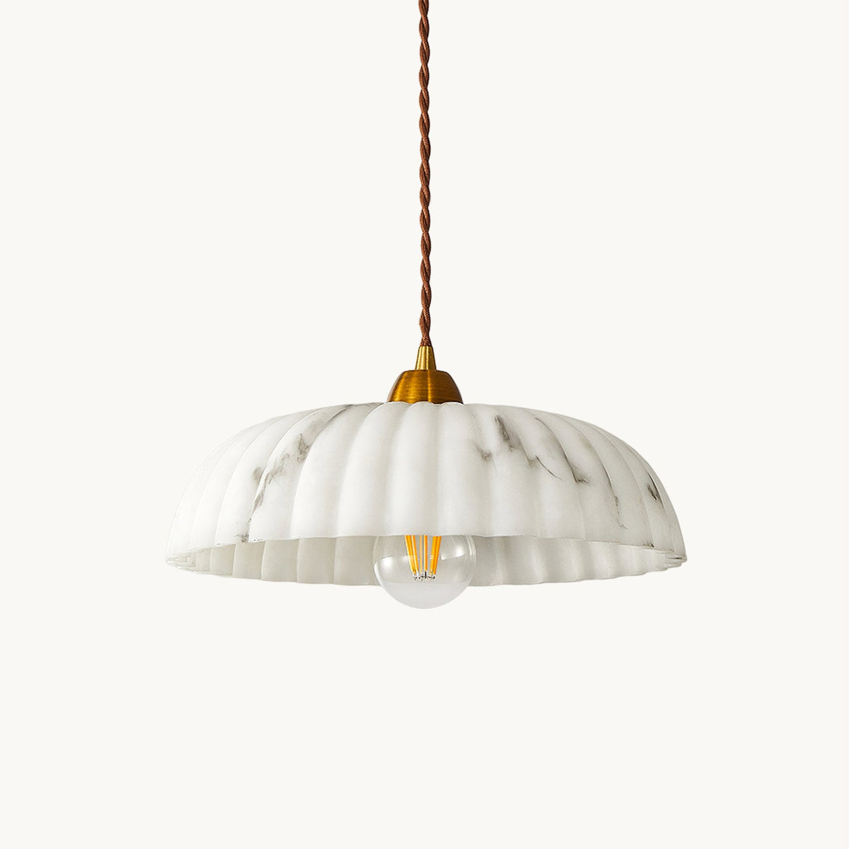 Orielle Alabaster Effect Pendant Light