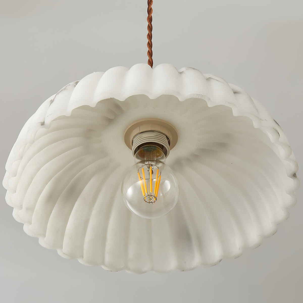 Orielle Alabaster Effect Pendant Light