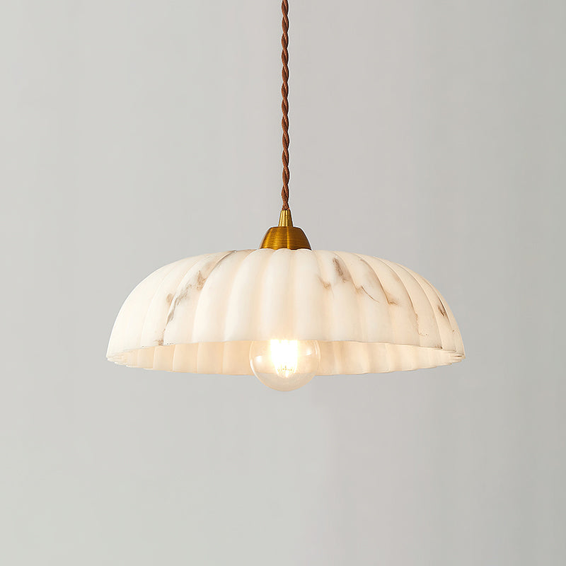 Orielle Alabaster Effect Pendant Light