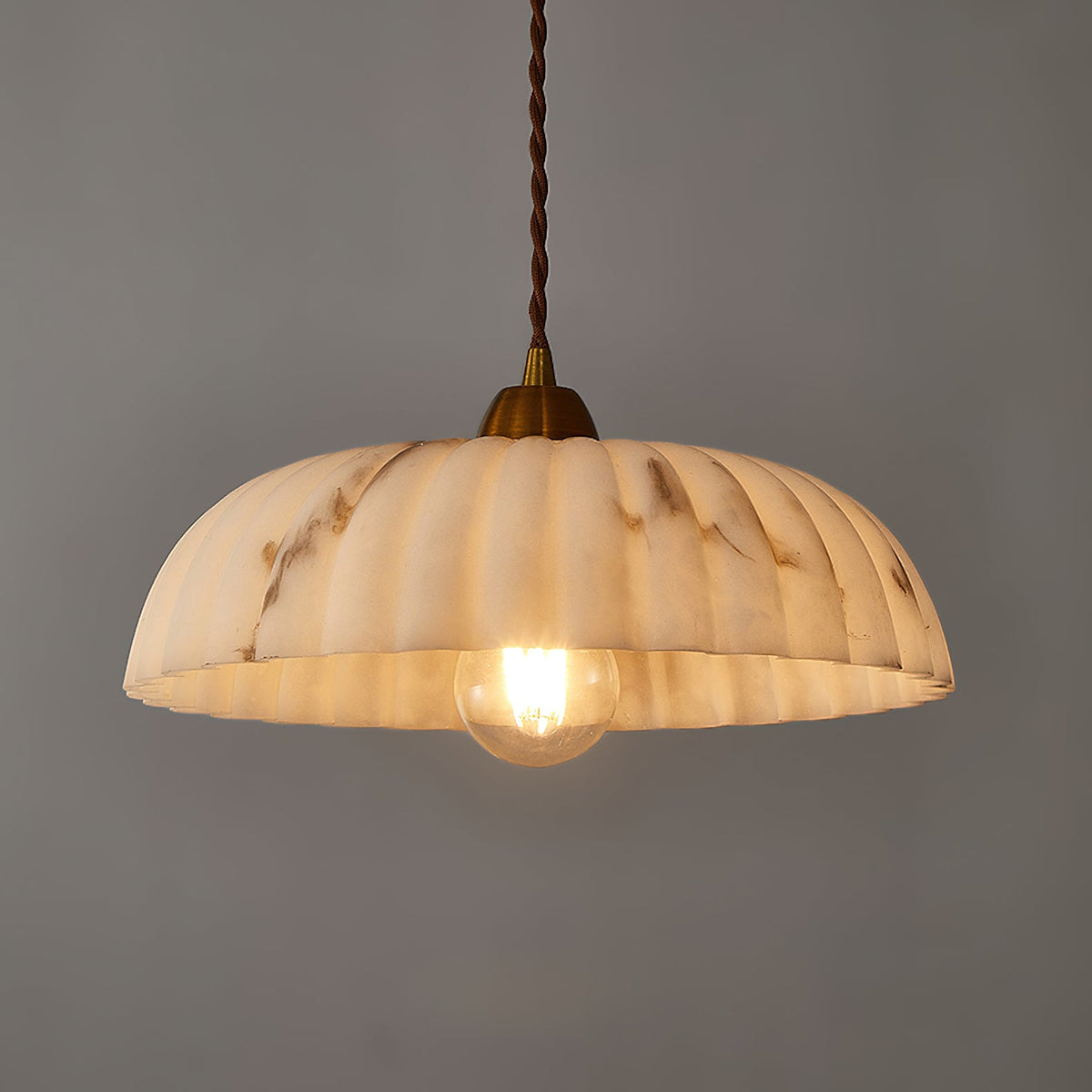 Orielle Alabaster Effect Pendant Light