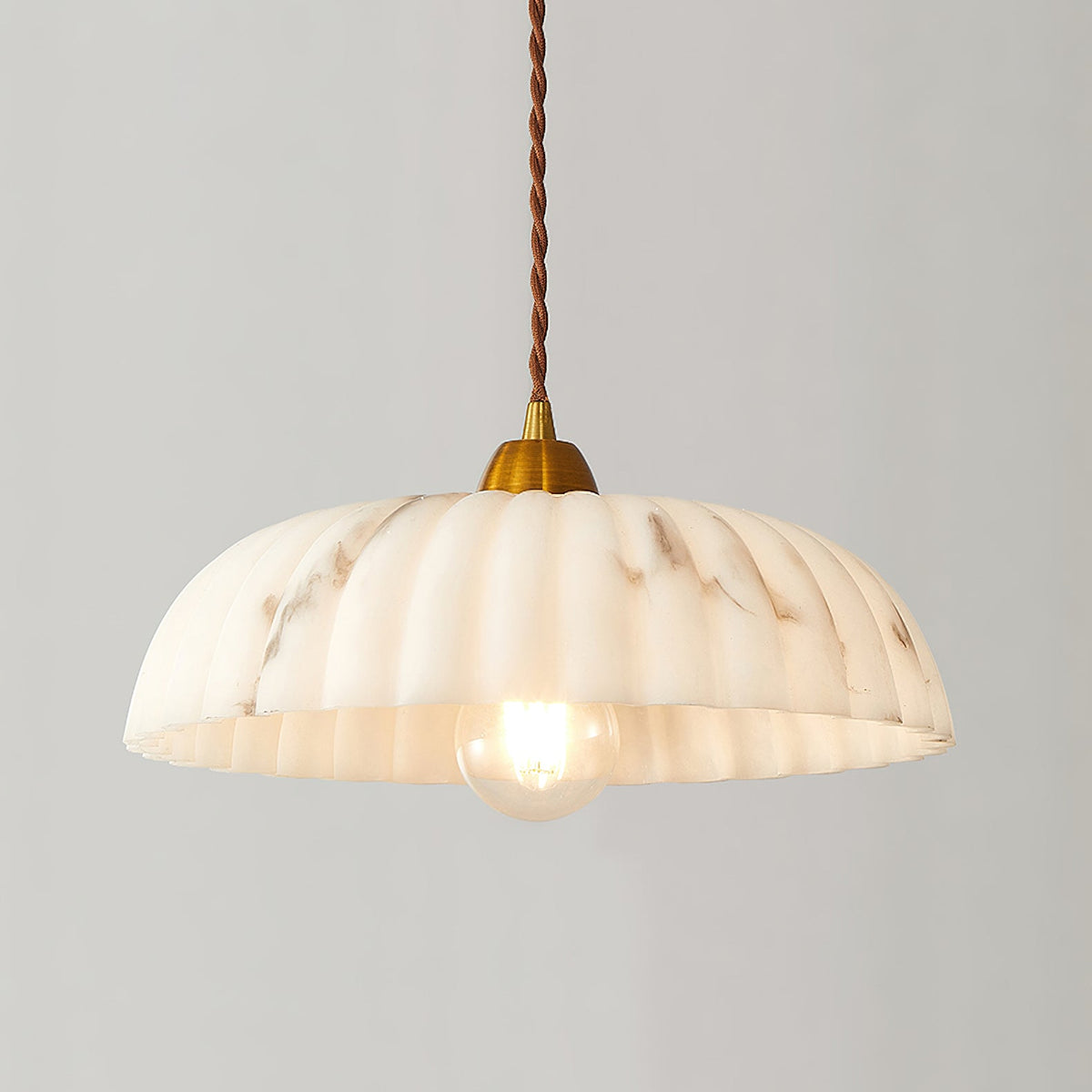 Orielle Alabaster Effect Pendant Light