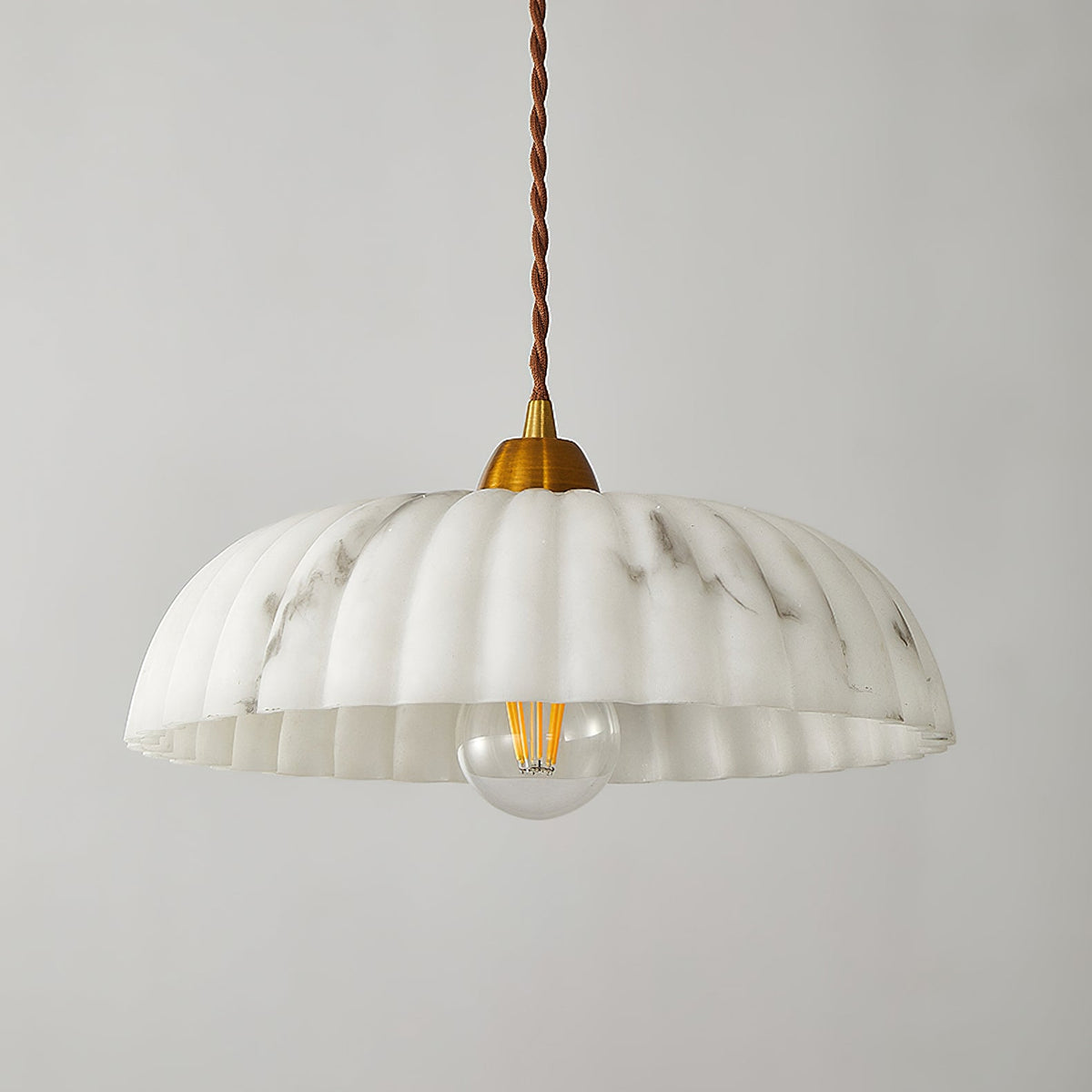 Orielle Alabaster Effect Pendant Light