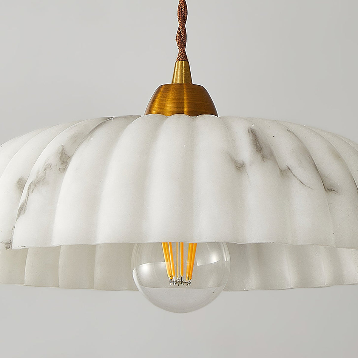 Orielle Alabaster Effect Pendant Light