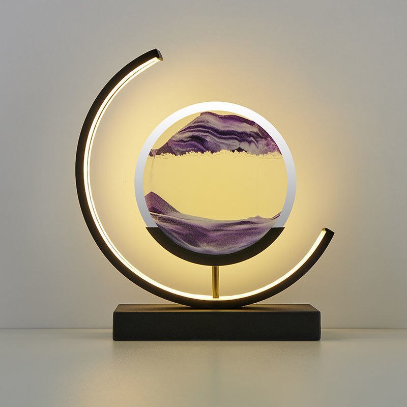 Sandlight Quicksand LED Table Lamp with Moving Sand Art