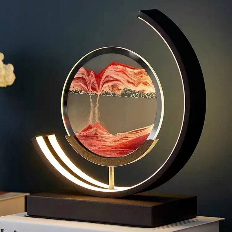 Sandlight Quicksand LED Table Lamp with Moving Sand Art