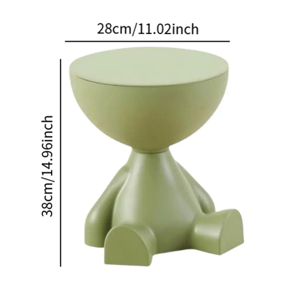 Cartoon Bear Side Table with Hidden Storage