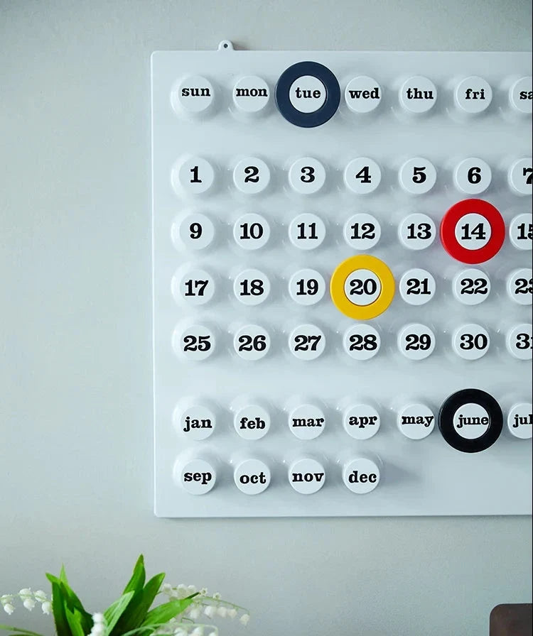 Retro Ring A Date Perpetual Wall Calendar