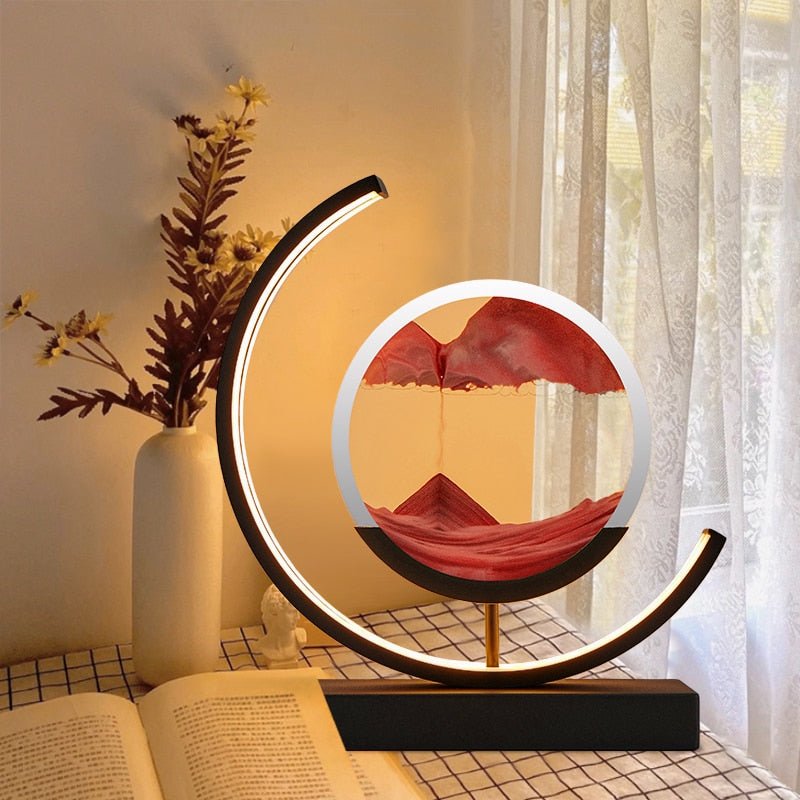 Sandlight Quicksand LED Table Lamp with Moving Sand Art
