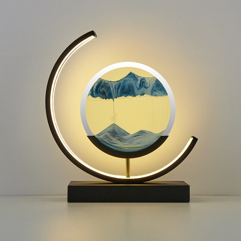 Sandlight Quicksand LED Table Lamp with Moving Sand Art
