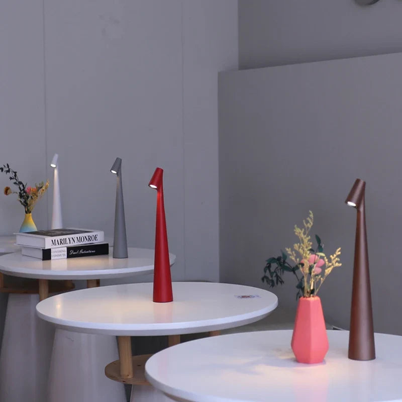 Glowora Rechargeable LED Table Lamp with Touch Dimmer