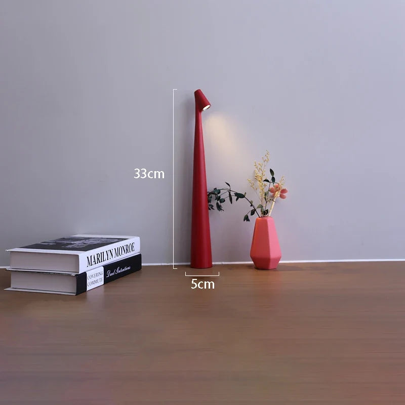 Glowora Rechargeable LED Table Lamp with Touch Dimmer