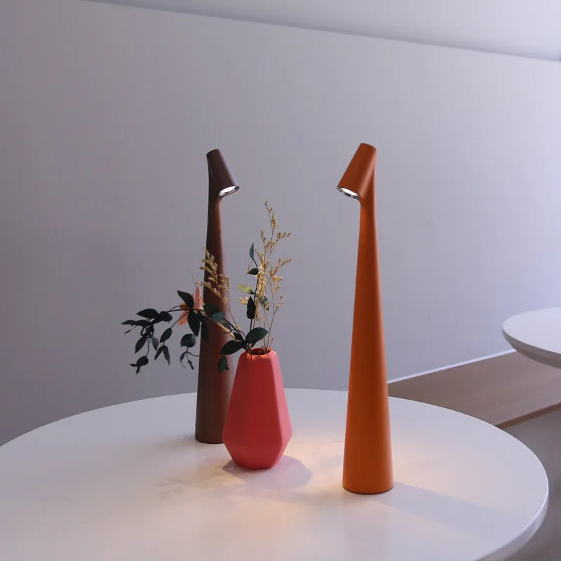 Glowora Rechargeable LED Table Lamp with Touch Dimmer