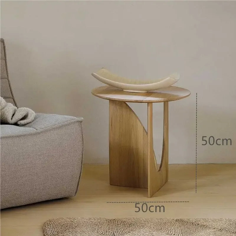Cecilia Solid Wood Side Table
