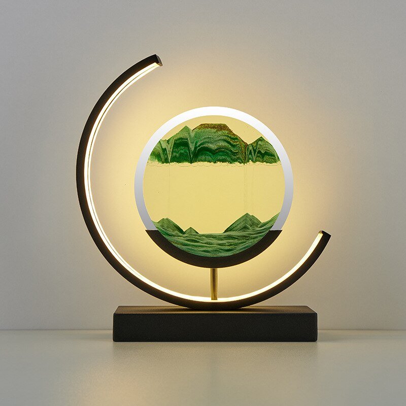 Sandlight Quicksand LED Table Lamp with Moving Sand Art