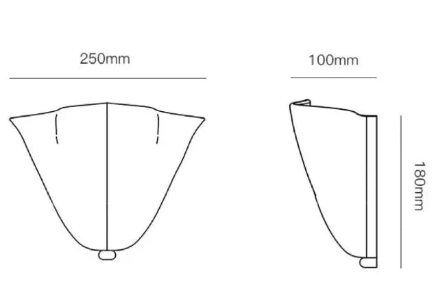 Vistia Frosted Glass Wall Lamp
