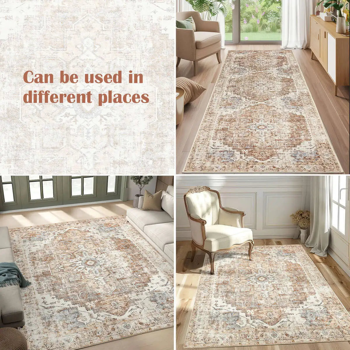 Heritage Medallion Oriental Style Area Rug