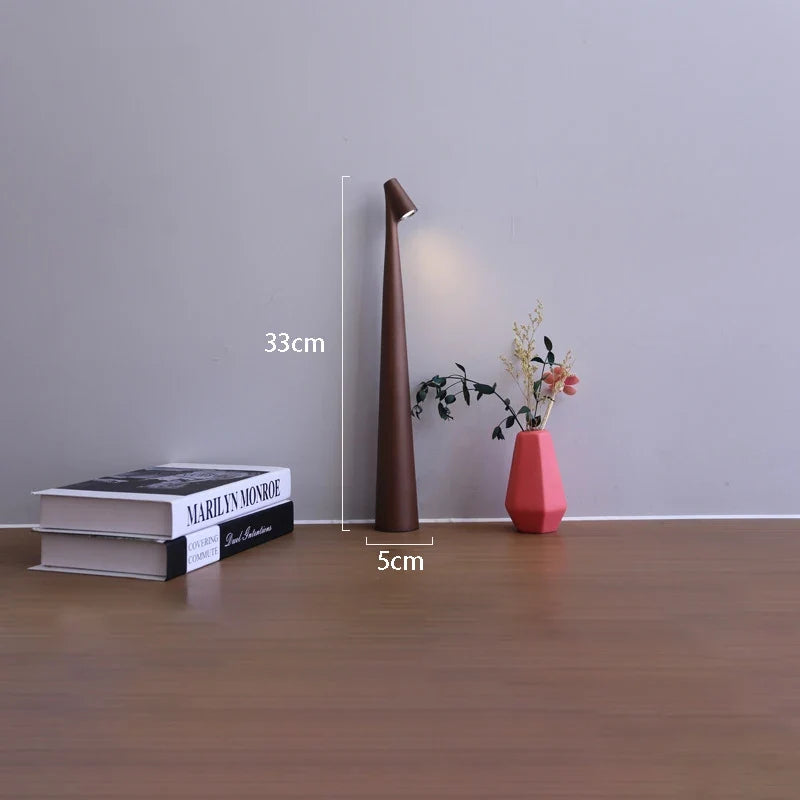 Glowora Rechargeable LED Table Lamp with Touch Dimmer