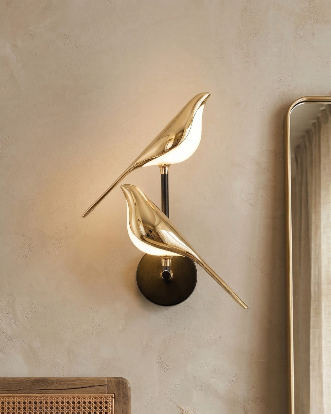 The Bird Gold Wall Light