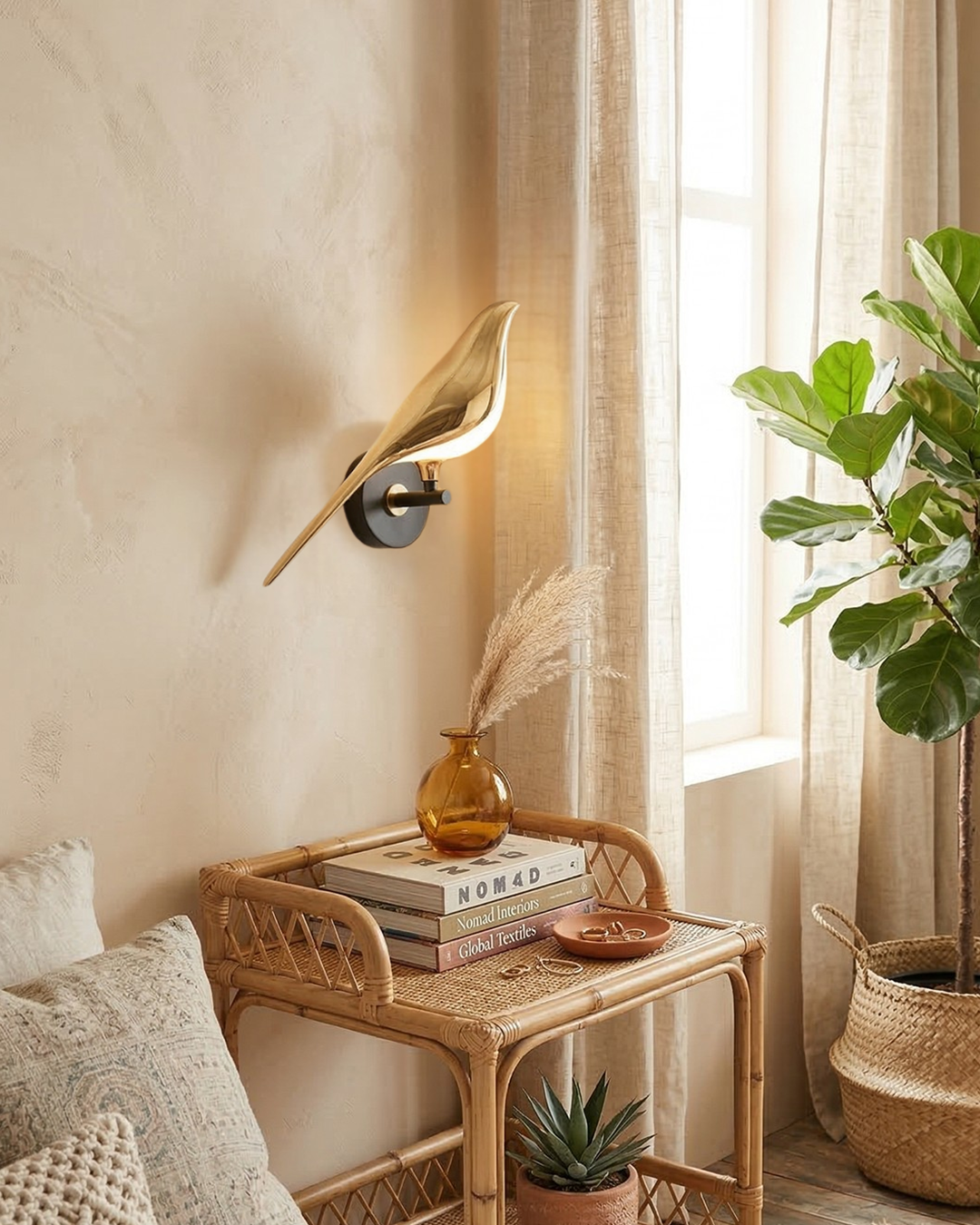 The Bird Gold Wall Light