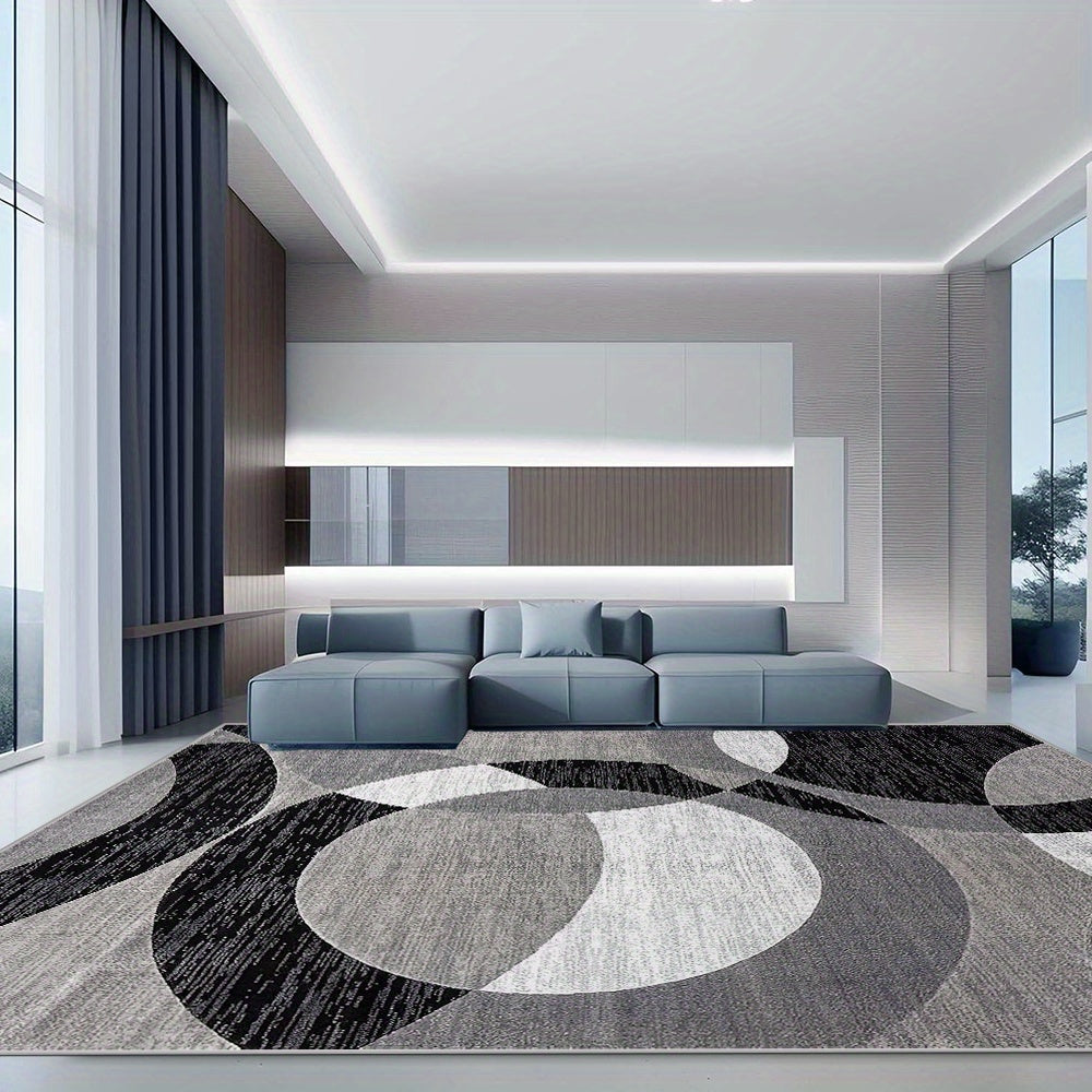 Orbit Weave Geometric Velvet Area Rug