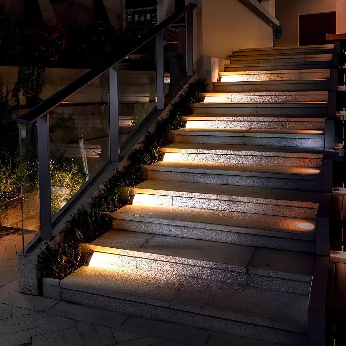 Solene Solar LED Stair Lights (Pack of 2)