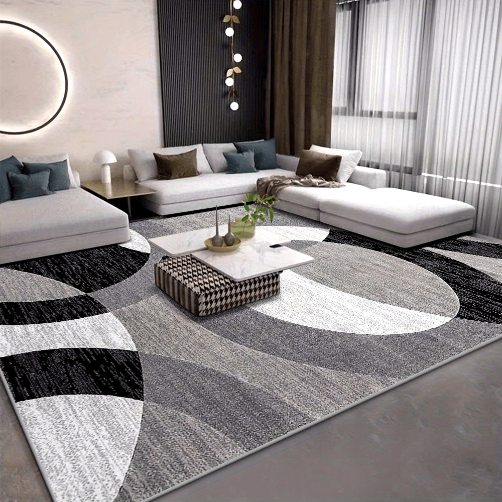 Orbit Weave Geometric Velvet Area Rug