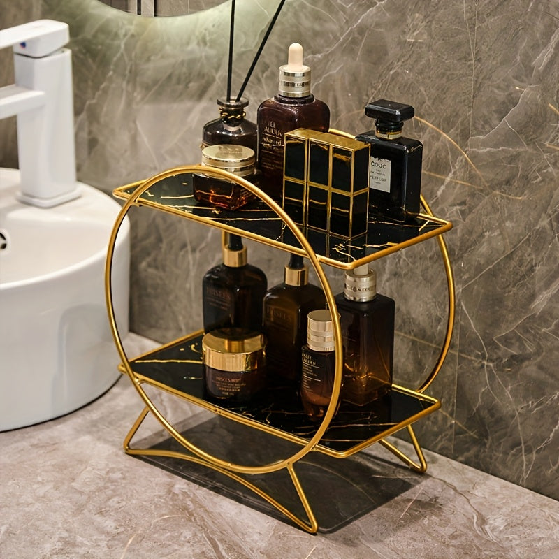 Two Tier Bathroom Organiser with Cat Ear Base