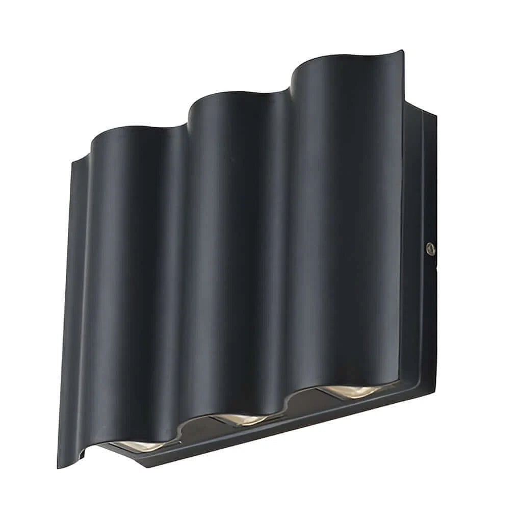Wavemere Wavy LED Up Down Wall Light for Porches