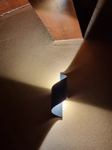 Customer photo of Torsa Spiral Outdoor Wall Light