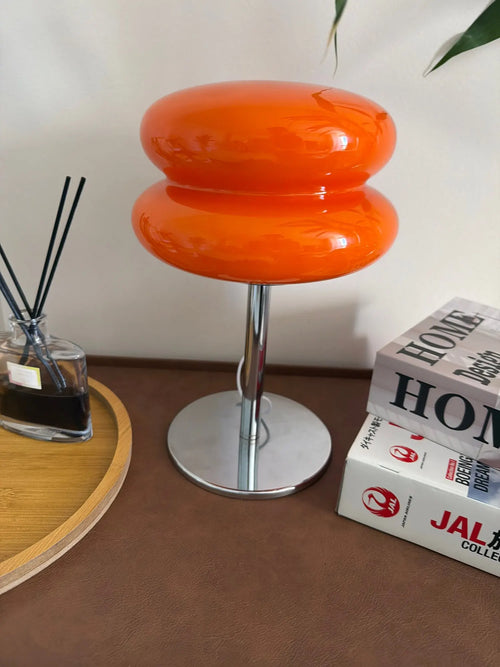 Customer photo of Italian Designer Glass Table Lamp with Chrome Base