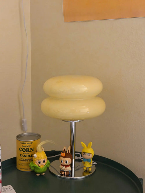 Customer photo of Italian Designer Glass Table Lamp with Chrome Base