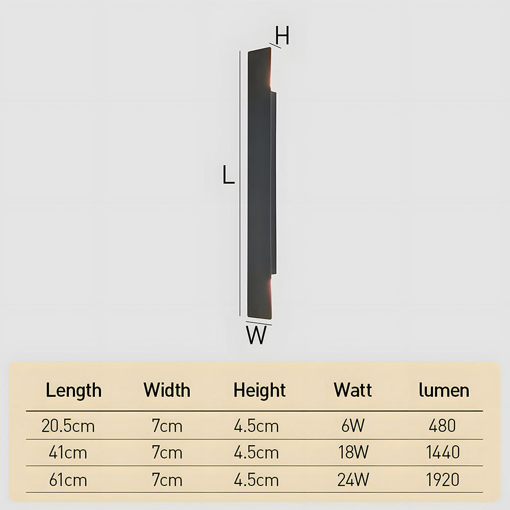Calder Linear Outdoor Wall Light