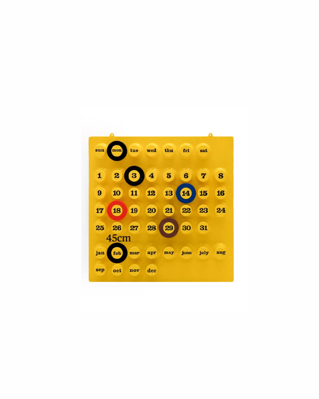 Retro Ring A Date Perpetual Wall Calendar