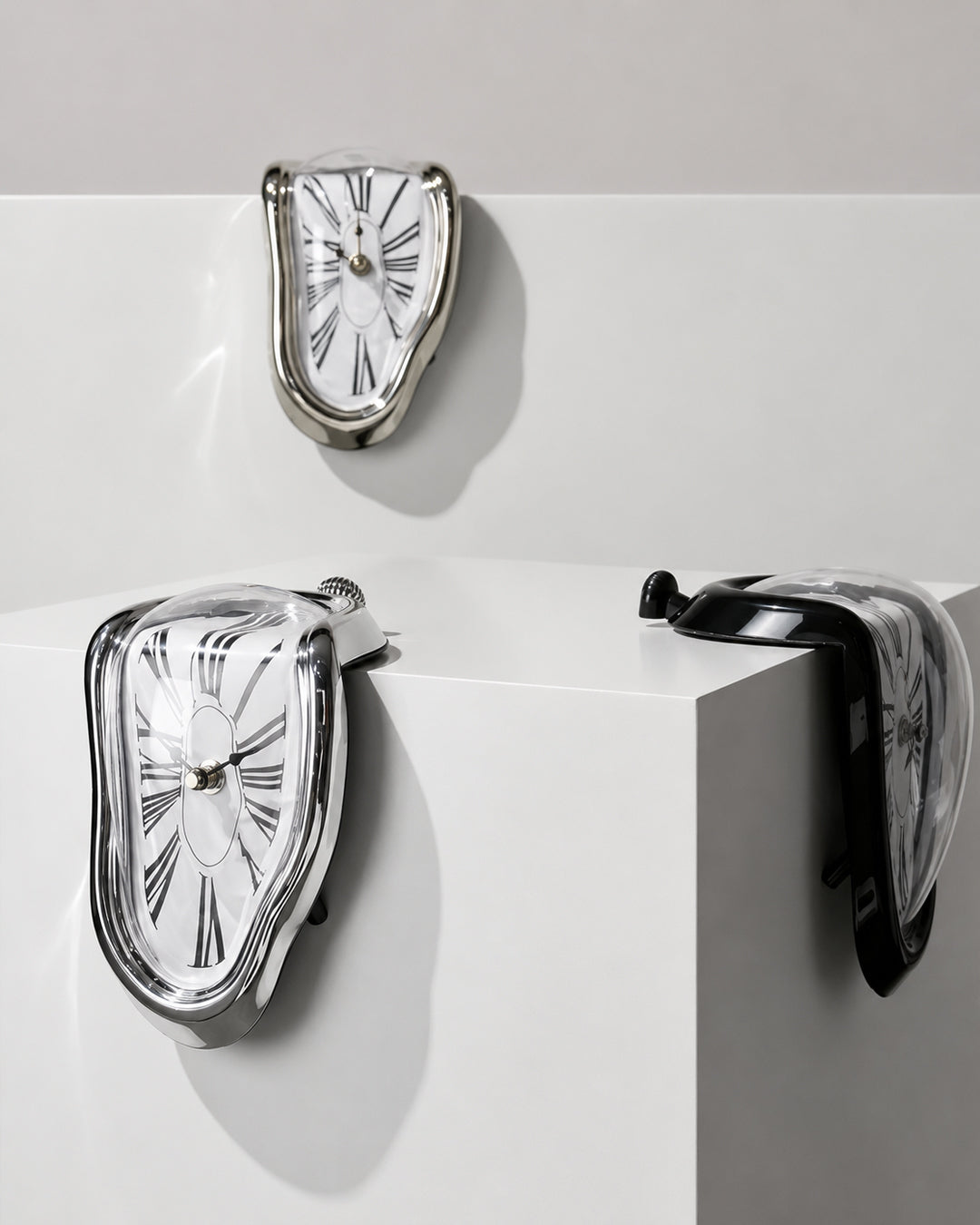 Surrealist Melting Clock for Shelf and Table