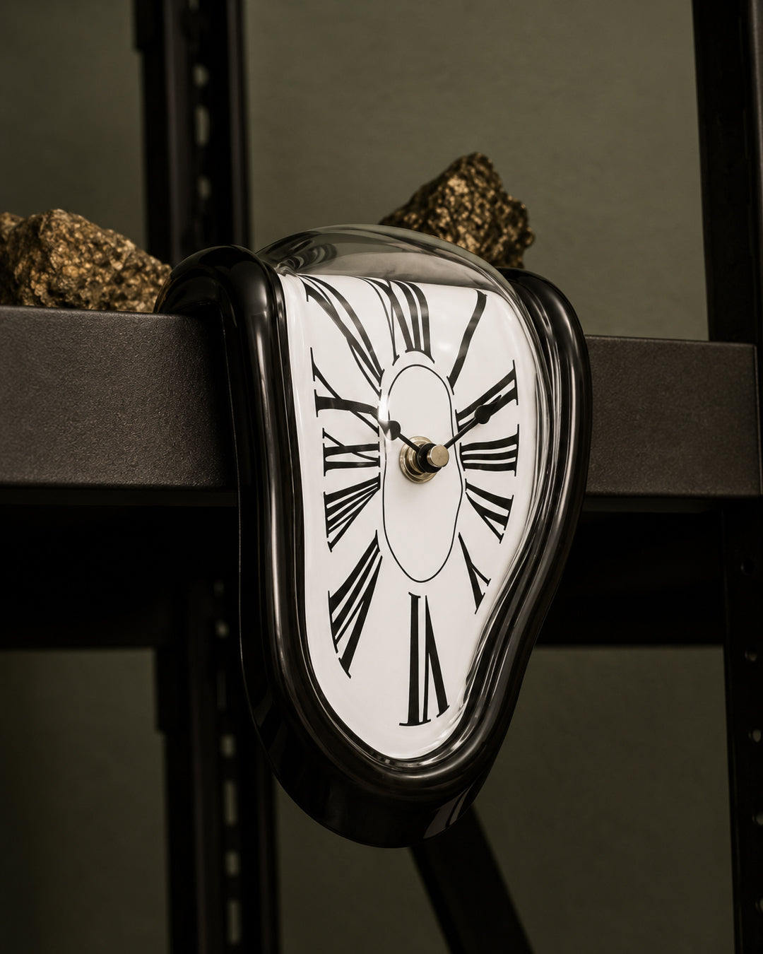 Surrealist Melting Clock for Shelf and Table