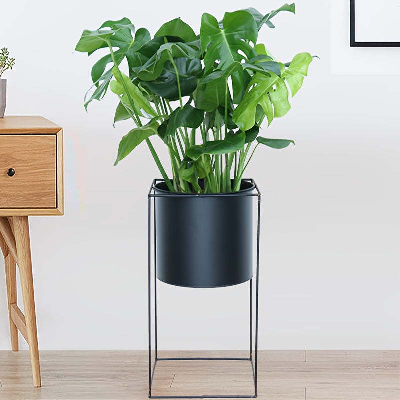 Modern Rectangular Metal Indoor Plant Stand