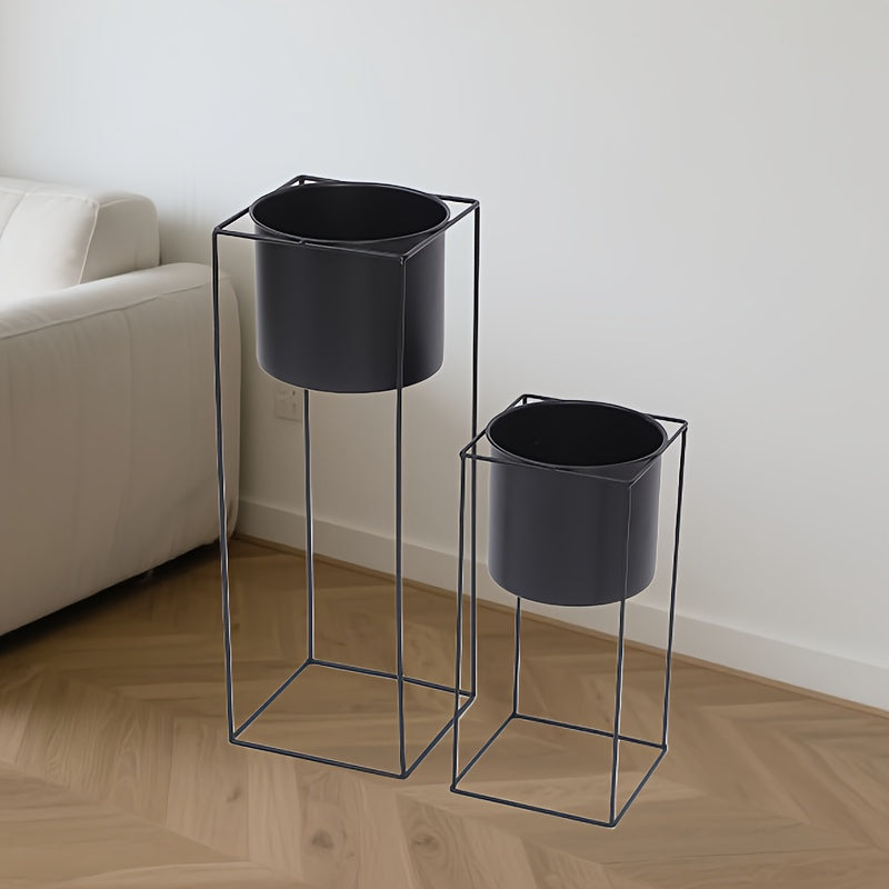 Modern Rectangular Metal Indoor Plant Stand