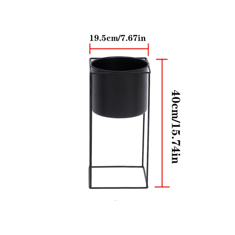 Modern Rectangular Metal Indoor Plant Stand