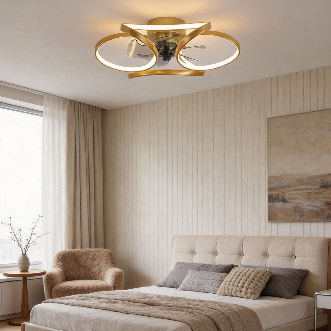 Fiorella Flower Ceiling Fan Light