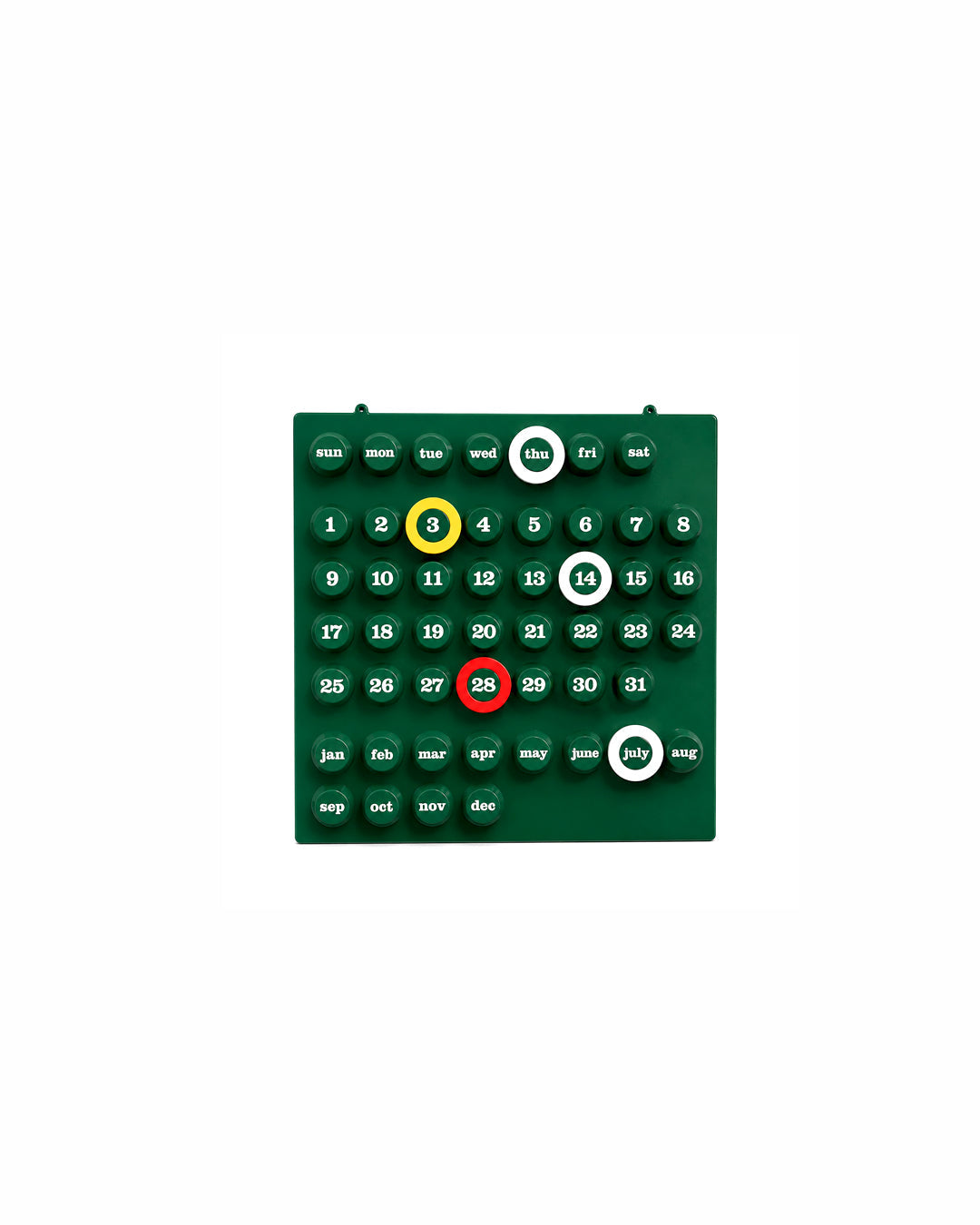Retro Ring A Date Perpetual Wall Calendar