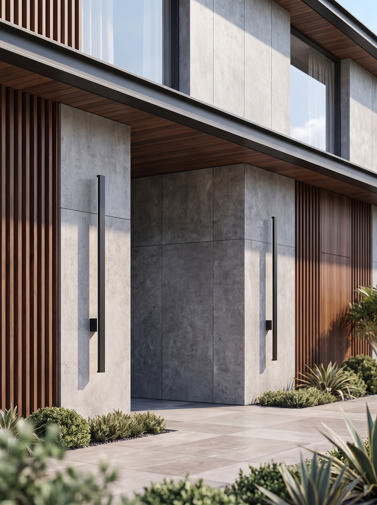 Stratos Linear Outdoor Wall Light for Facades, IP65 Build daylight scale