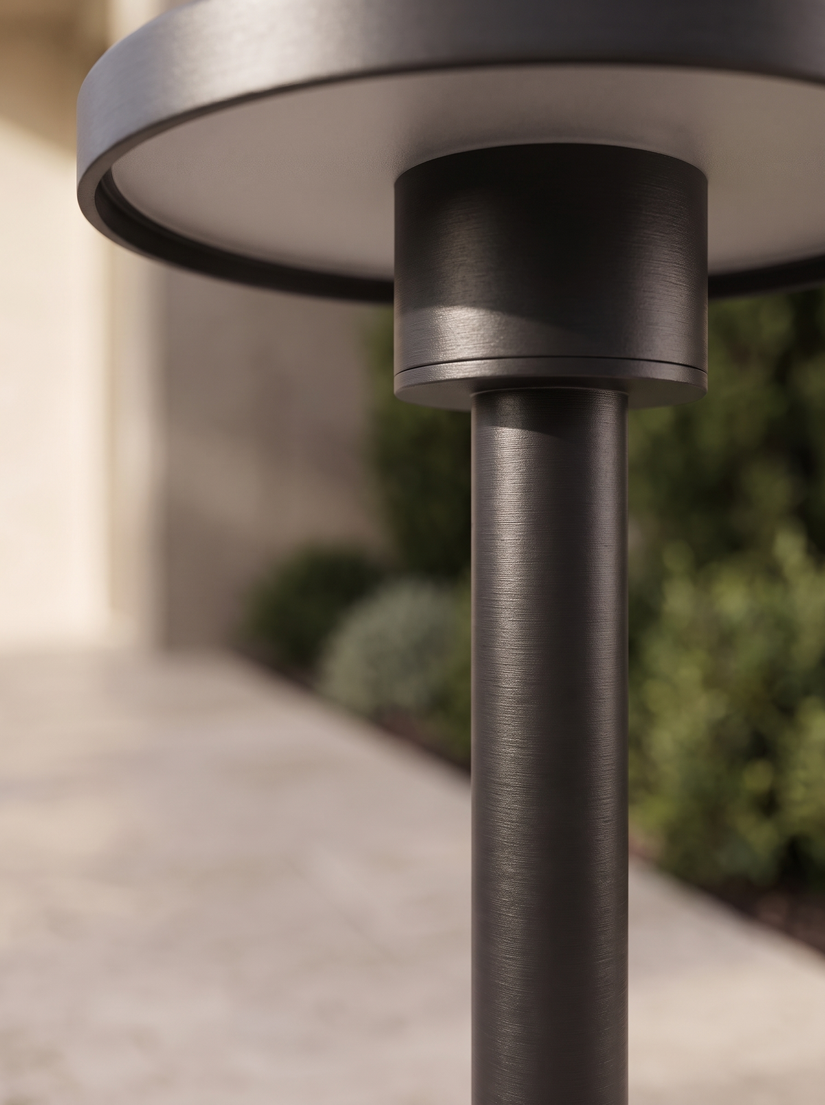 Ashford Bollard Path Light for Driveways with Spike Option material close up detail